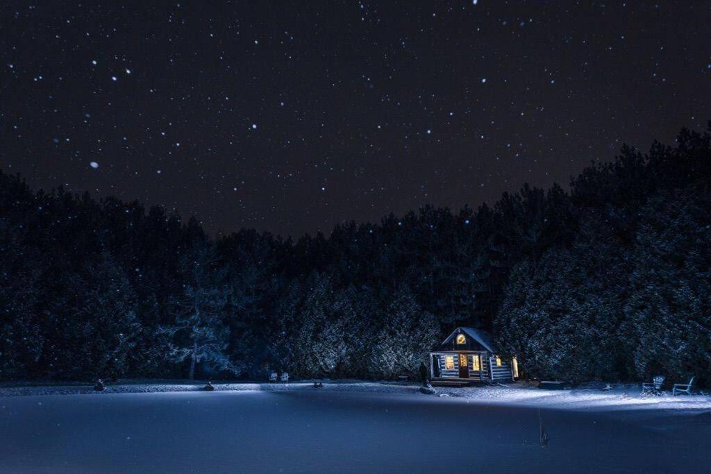 A Rustic Cabin In The Woods Orangeville Exterior foto